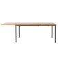 Portland Ausziehtisch Graphit 165-225 x 90 Tischplatte Teak