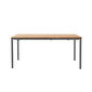 Portland Ausziehtisch Graphit 165-225 x 90 Tischplatte Teak