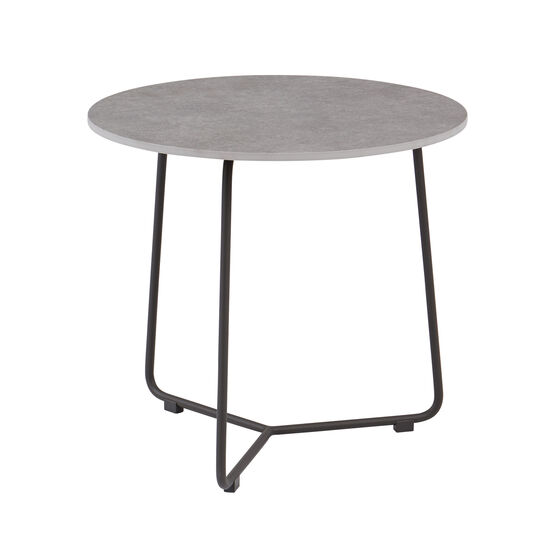 Pan Beistelltisch Graphit rund 48 Stone