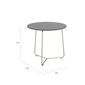 Pan Beistelltisch Edelstahl rund 48 Shade