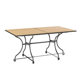 Fontenay Ausziehtisch 160-215 x 90, Teakleisten