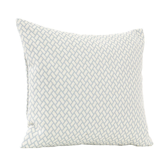 Federkissen 50 x 45 Rombo Weiß /Bleu