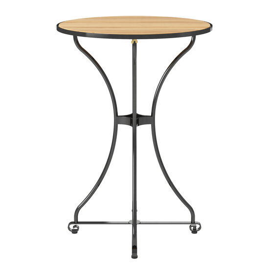 Fontenay Stehtisch rund 75, Teakleisten