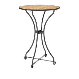 Fontenay Stehtisch rund 75, Teakleisten