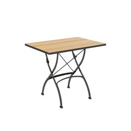 Fontenay Tisch rechteckig 85 x 60 klappbar, Teakleisten