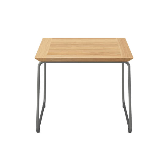 Pan Beistelltisch Graphit 48 x 48 Teak