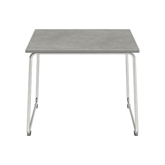Pan Beistelltisch Edelstahl 48 x 48 Stone