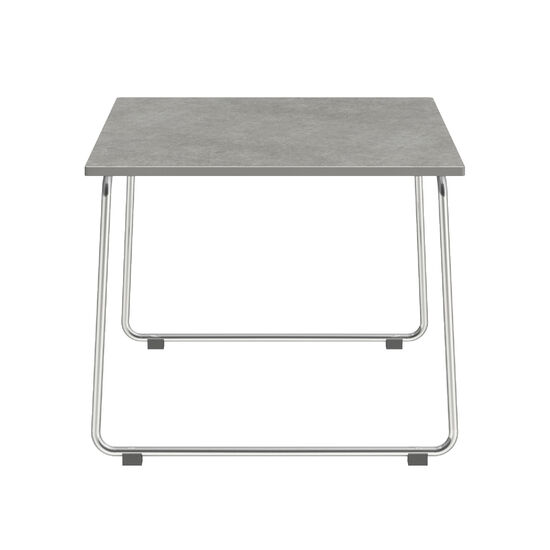 Pan Beistelltisch Edelstahl 48 x 48 Stone