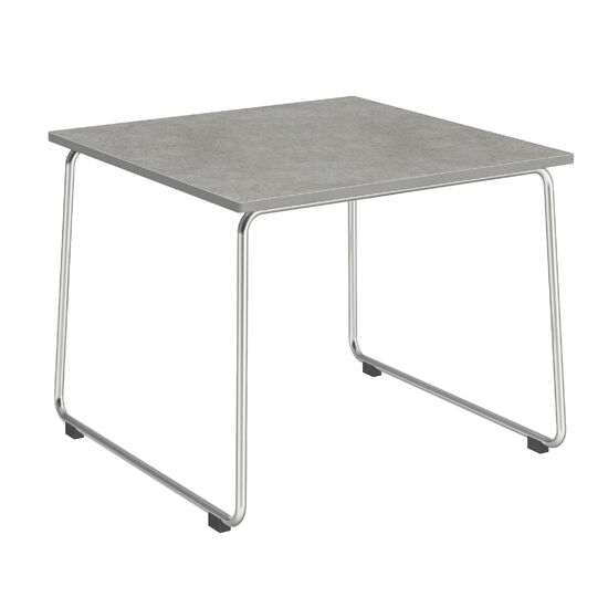 Pan Beistelltisch Edelstahl 48 x 48 Stone
