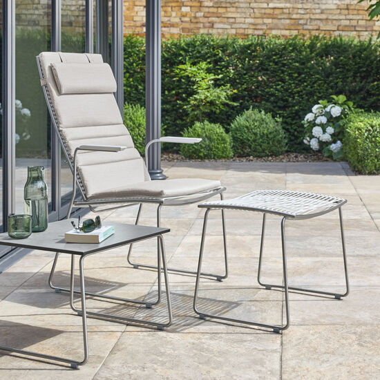 Pan Beistelltisch Edelstahl 48 x 48 Stone