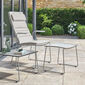 Pan Beistelltisch Edelstahl 48 x 48 Stone