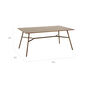 Casablanca Tisch 140 x 80 Patina Graubraun