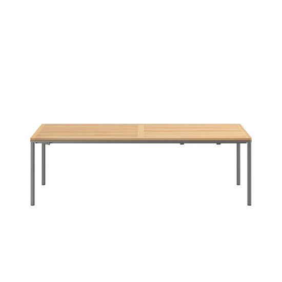 Portland Ausziehtisch Graphit 240-300 x 100 Tischplatte Teak