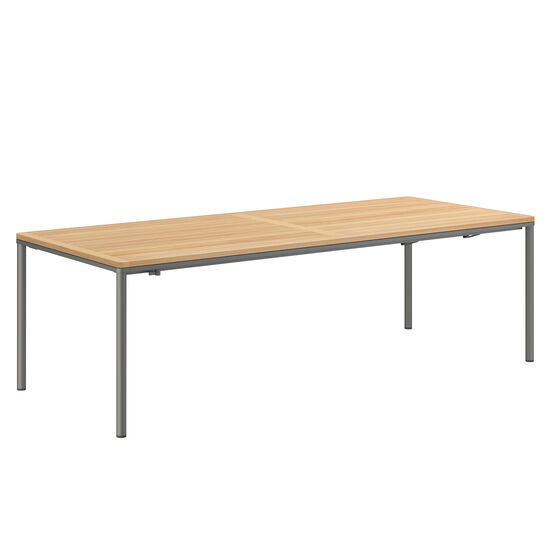 Portland Ausziehtisch Graphit 240-300 x 100 Tischplatte Teak