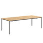 Portland Ausziehtisch Graphit 240-300 x 100 Tischplatte Teak