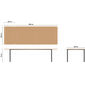 Portland Ausziehtisch Graphit 240-300x100 Tischplatte Teak