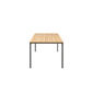 Portland Ausziehtisch Graphit 240-300x100 Tischplatte Teak