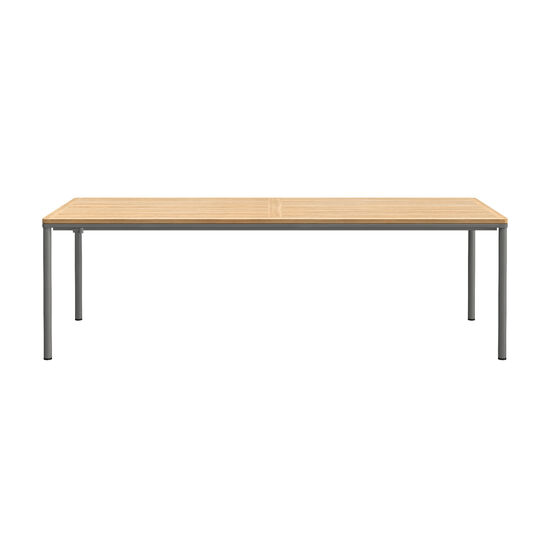 Portland Ausziehtisch Graphit 240-300x100 Tischplatte Teak