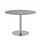 Ronda Mittelfußtisch Edelstahl rund 100 Tischplatte Kunstharz Shade