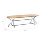 Fontenay Tisch oval 260 x 100, Teakleisten