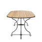 Fontenay Tisch oval 260 x 100, Teakleisten