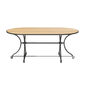 Fontenay Low Dining Tisch oval 160 x 85, Teakleisten