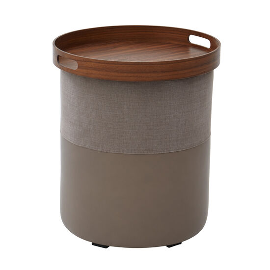 Pouf Tablett Nussbaum