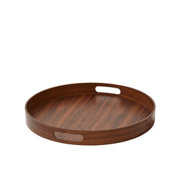 Pouf Tablett Nussbaum