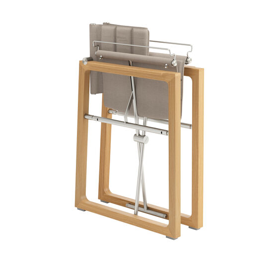 Benton Armlehnstuhl Steingrau klappbar