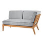 Valencia Lounge Chaise Longue mit Armlehne links, inkl. Auflagen