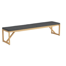 Sitzauflage Trey Bank 210 lehnenlos, Dessin "Anthrazit“