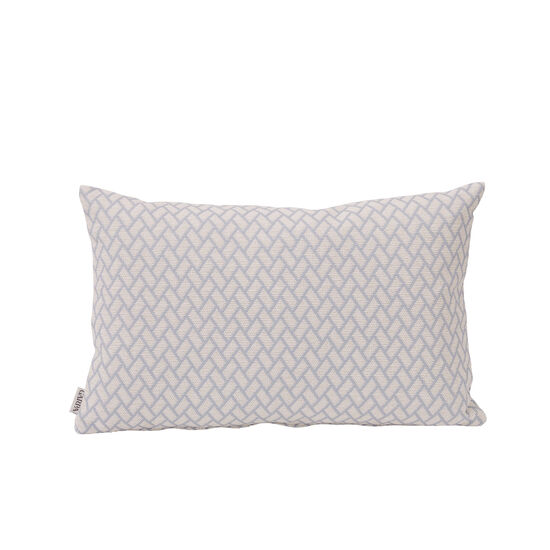 Federkissen 45 x 30 Rombo Weiß/Bleu