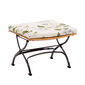 Sitzkissen Fontenay Lounge Hocker Dessin "Hortensia Blau"