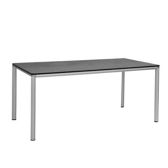 Portland Tisch Eloxal 165 x 90 Tischplatte Kunstharz Shade