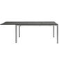 Portland Ausziehtisch Eloxal 165-225 x 90 Tischplatte Kunstharz Shade