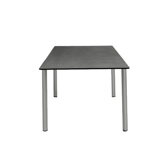 Portland Ausziehtisch Eloxal 165-225 x 90 Tischplatte Kunstharz Shade