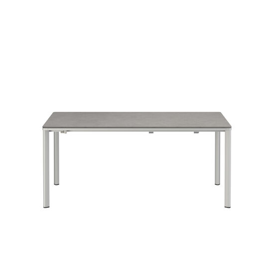 Portland Ausziehtisch Silk Aluminium 165-225 x 90 Tischplatte Kunstharz Shade