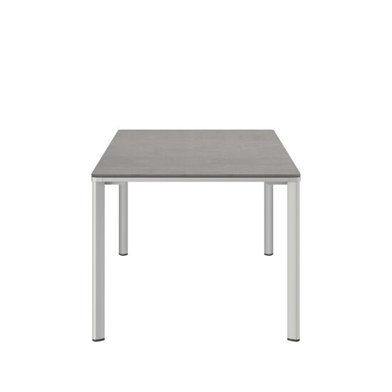 Portland Ausziehtisch Silk Aluminium 165-225 x 90 Tischplatte Kunstharz Shade