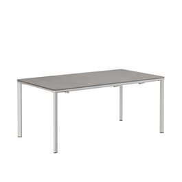 Portland Ausziehtisch Silk Aluminium 165-225 x 90 Tischplatte Kunstharz Shade