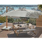 Positano Sommerdach 3,50 x 3,50 m quadratisch, Silbergrau
