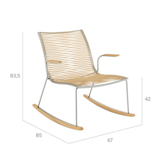 Pan Schaukelstuhl Braun