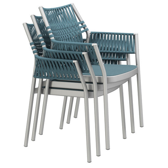 Temper Armlehnstuhl Petrol