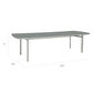 Temper Tisch Eloxal 280 x 100 Tischplatte Glas