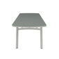 Temper Tisch Eloxal 280 x 100 Tischplatte Glas