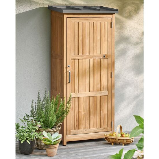A2-3788-schrank-garten-teak-zinkdach-ordnung-stauraum-klapptisch-geraeteschrank-ambiente-geschlossen_1500x1500