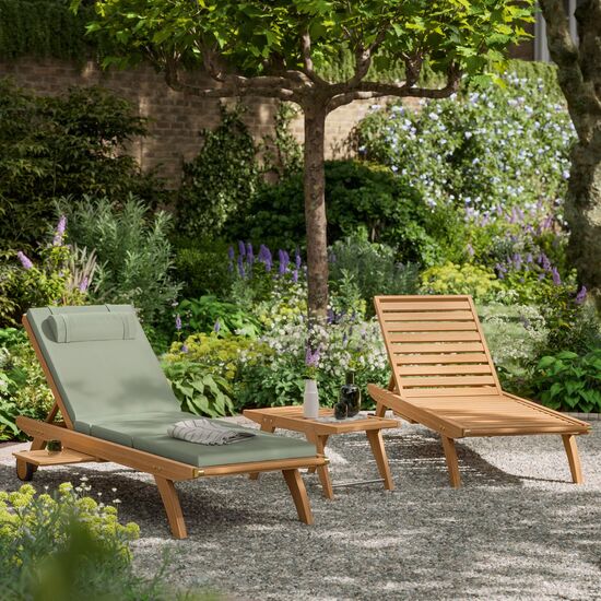 Doppia Beistelltisch Teak