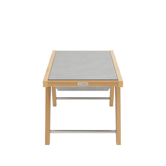 Doppia Beistelltisch Kunstharz mit Einsatz