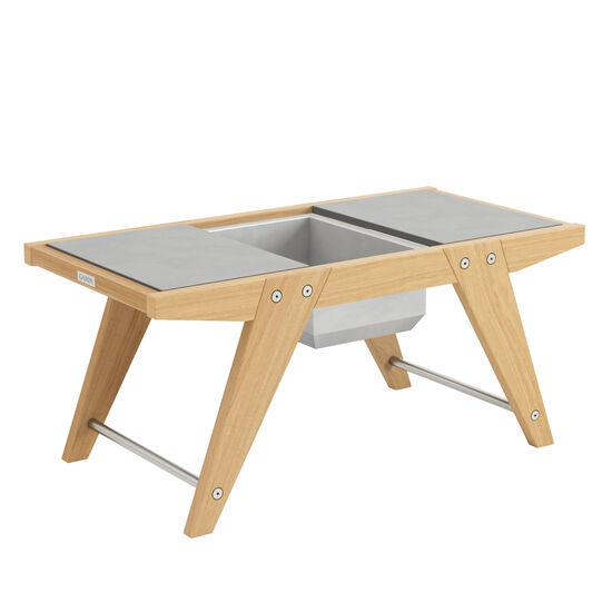 Doppia Beistelltisch Kunstharz mit Einsatz