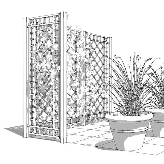 Orangerie Rankelement schmal