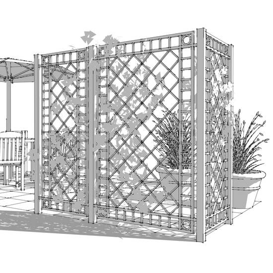 Orangerie Rankelement breit
